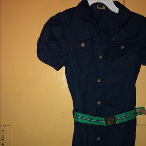 Girls gently used dress w/belt in SZ 16